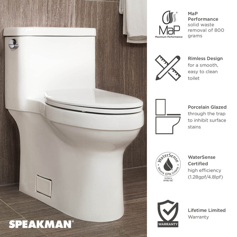 Speakman Glenwynn 1.28 (Water Efficient) Elongated OnePiece Toilet